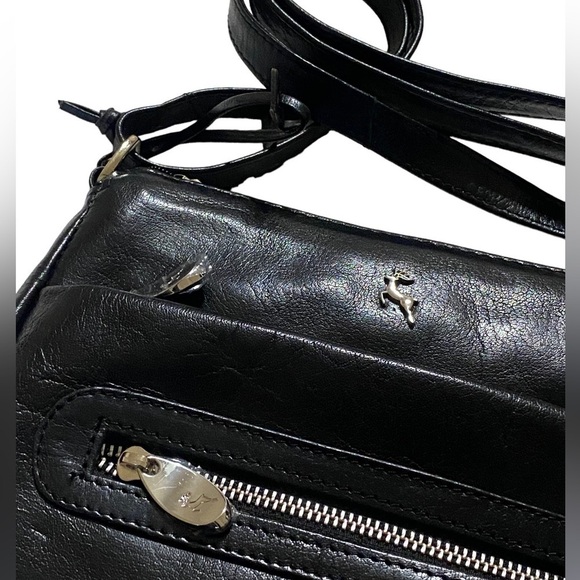 ASHWOOD Genuine Leather Crossbody Shoulder Bag NWOT 10.5” x 8” x 2” D…BLACK NWOT - Picture 11 of 14